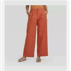 A New Day Rust Colored Wide Leg Pants. Size 12